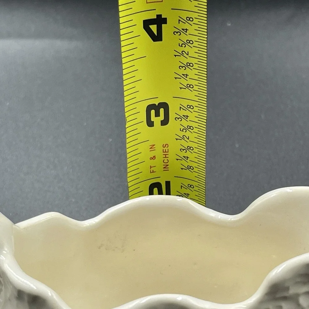 Shorter & Son Ltd Cabbage Leaf Ironstone Gravy Boat Creamer England Cream 5.5